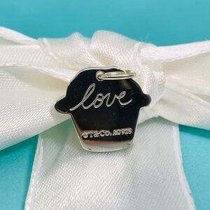 Tiffany & Co Love Muffin charm 925 silver NWT nice!